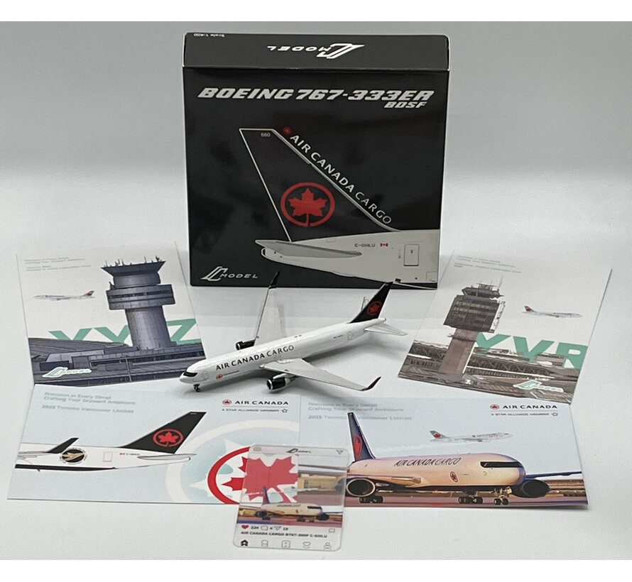 B767-300F(W) Air Canada Cargo 2017 livery C-GHLU 1:400 winglets +New Arrival+