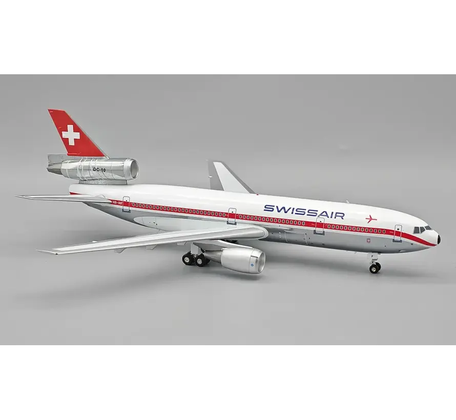 DC10-30 Swissair red cheatline HB-IHF 1:200 polished +New arrival+