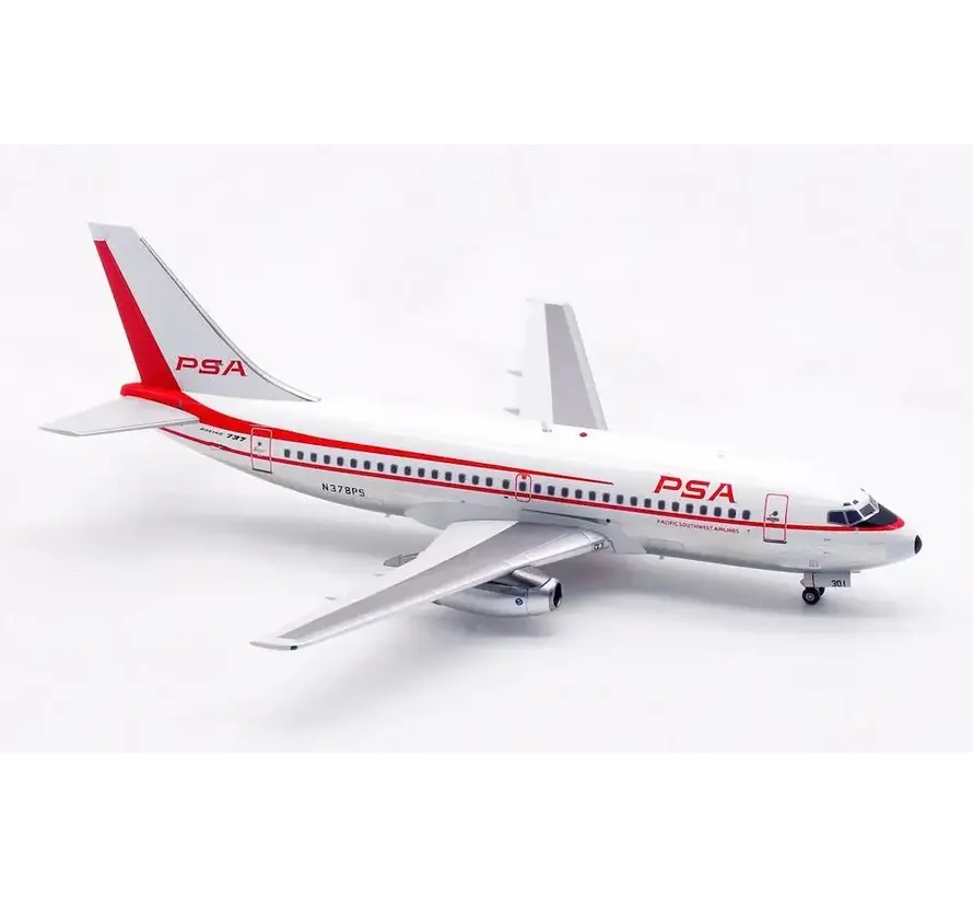 B737-200 PSA old livery red white N378PS 1:200 polished +New Arrivals+