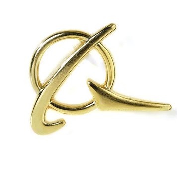 Boeing Store Pin Boeing Logo Gold