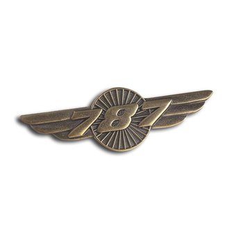 Boeing Store Pin 787 Wings Bronze 1 1/2"