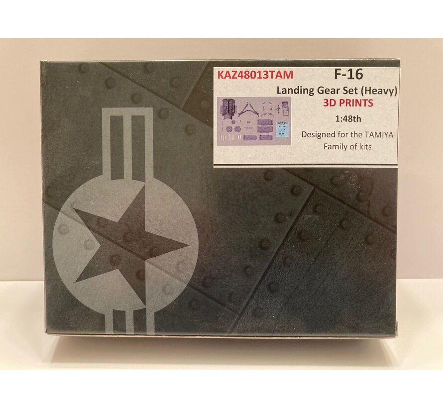 KAZAN F-16 Heavyweight Landing Gear set 1:48 [3D printed parts for Tamiya F16 kits]