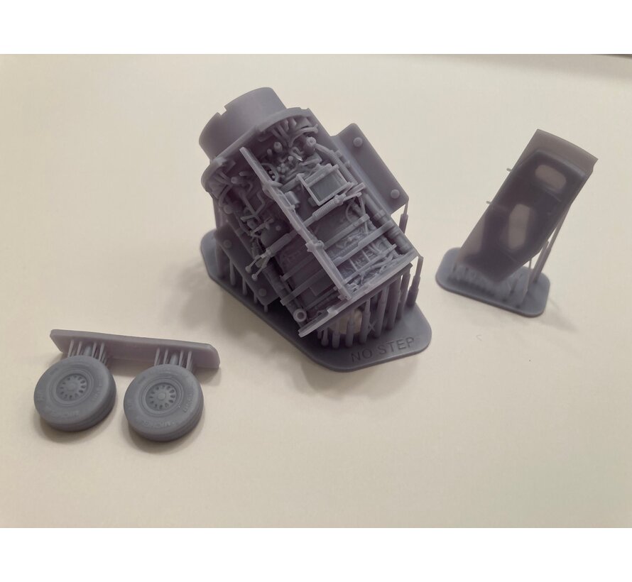 KAZAN F-16 Heavyweight Landing Gear set 1:48 [3D printed parts for Tamiya F16 kits]