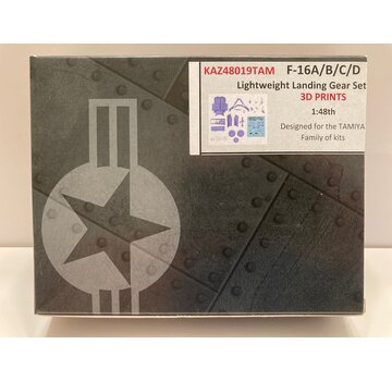 KAZAN F-16A/B/C/D Lightweight Landing Gear set 1:48 [3D printed parts for Tamiya F16 kits]