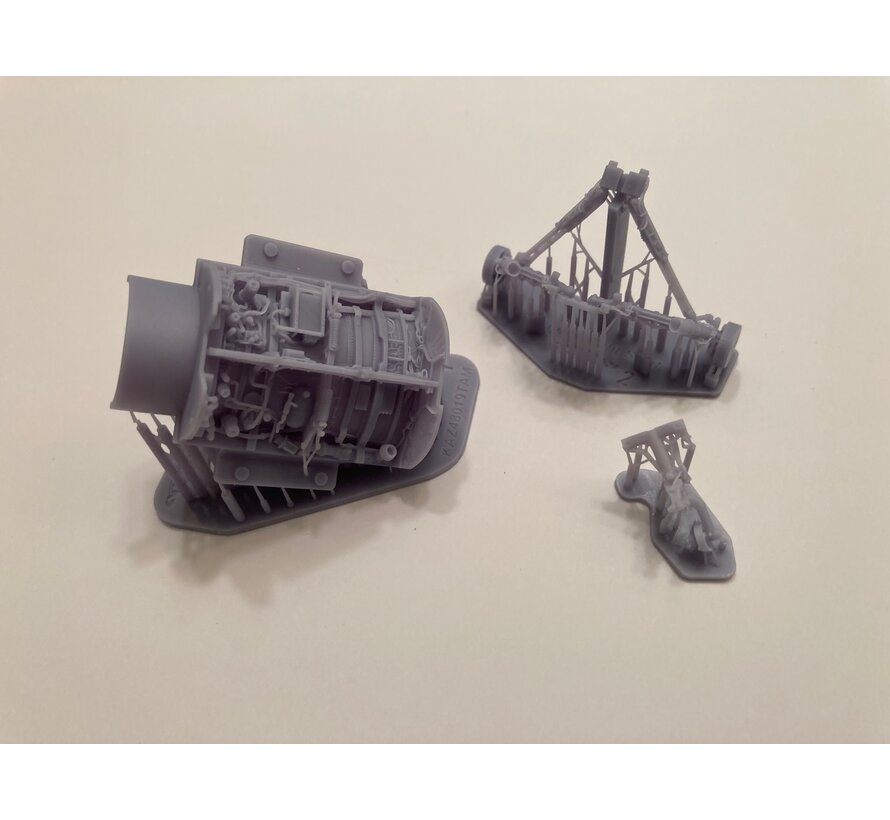 KAZAN F-16A/B/C/D Lightweight Landing Gear set 1:48 [3D printed parts for Tamiya F16 kits]