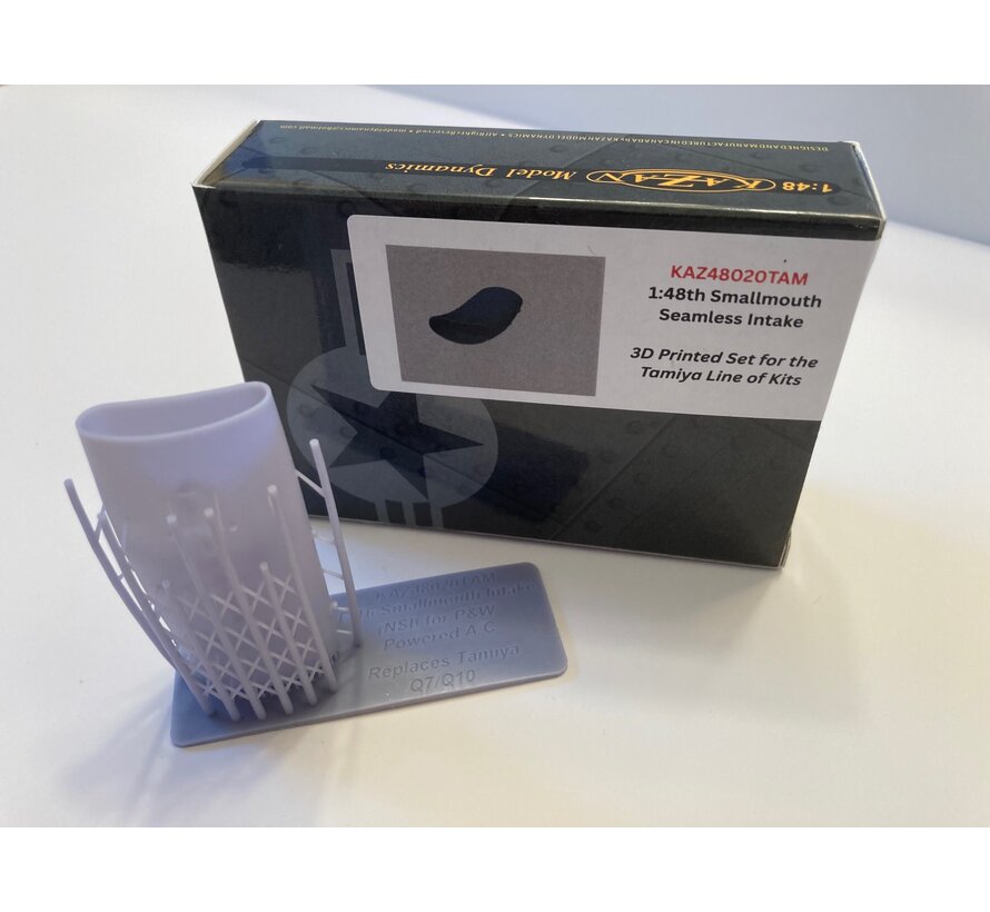 KAZAN F-16 'Smallmouth' seamless intake 1:48 [3D printed for Tamiya kits]