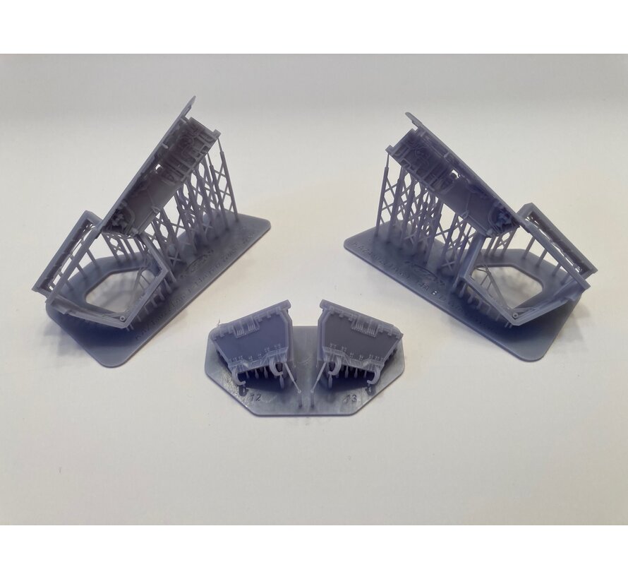 KAZAN F-14A wheel well set [early Tomcats] 1:48 [3D printed for Tamiya kits]