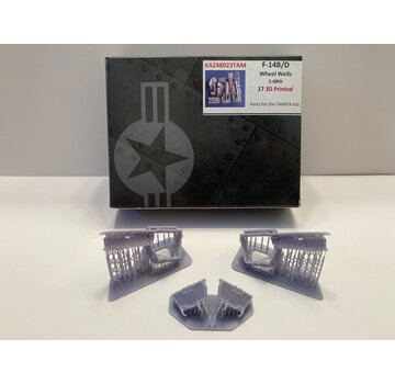 KAZAN F-14A wheel well set [late Tomcats] 1:48 [3D printed for Tamiya kits]