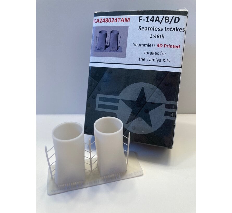KAZAN F-14A/B/D Seamless intakes 1:48 [3D printed for Tamiya kits]