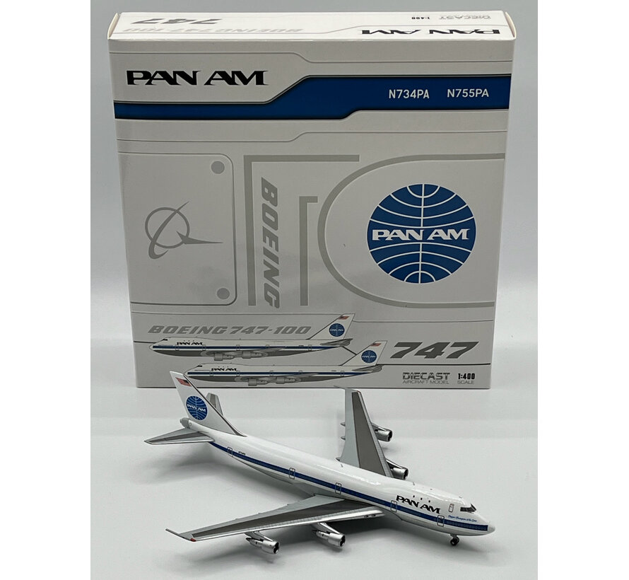 B747-100 Pan Am black title Clipper Champion of the Seas N734PA 1:400  +New Arrival+