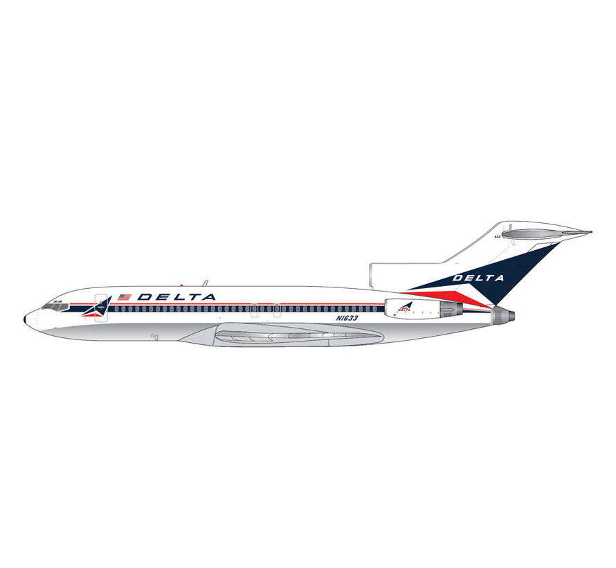 B727-100 Delta Air Lines Widget livery N1633 1:400 polished belly +pre-order+