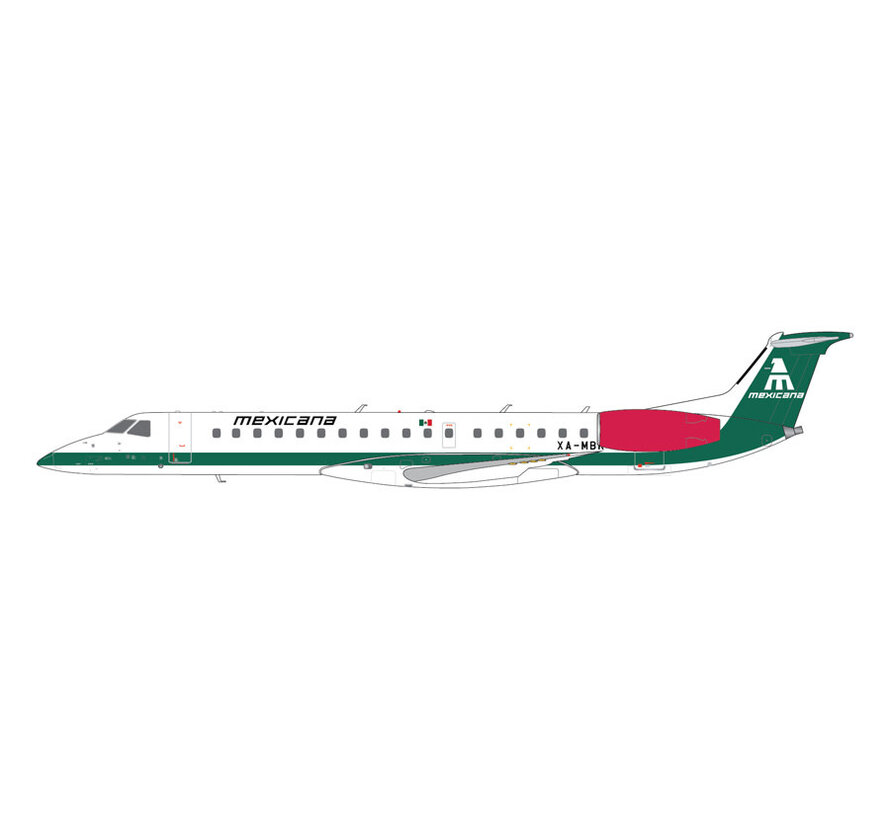 ERJ145EP Mexicana 2025 livery red nacelles XA-MBR 1:400 +pre-order+
