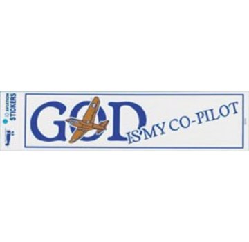 God Is My Co-Pilot Bumper Sticker