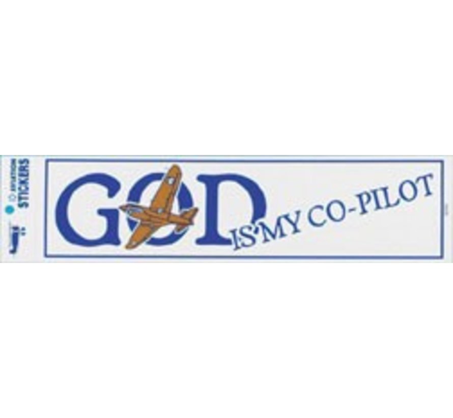 God Is My Co-Pilot Bumper Sticker