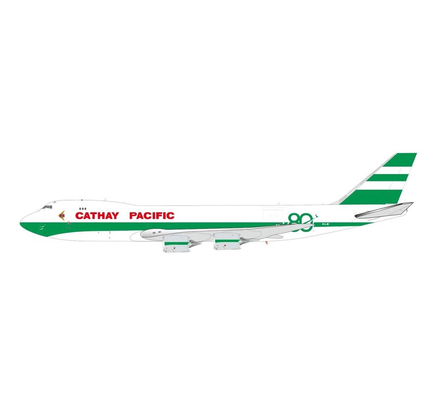 B747-8F Cathay Pacific Cargo Retro Green Lettuce livery 80th Anniversary B-LJE 1:400 Interactive Series +pre-order+
