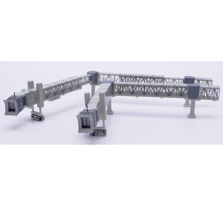 Air Passenger Bridge 2 Gates for B737 Transparent 1:400 +pre-order+