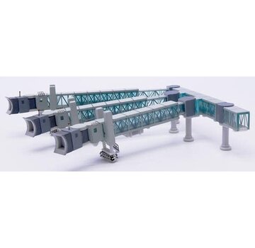 JC Wings Air Passenger Bridge 3 Piers for A380 Transparent Green 1:400 +pre-order+