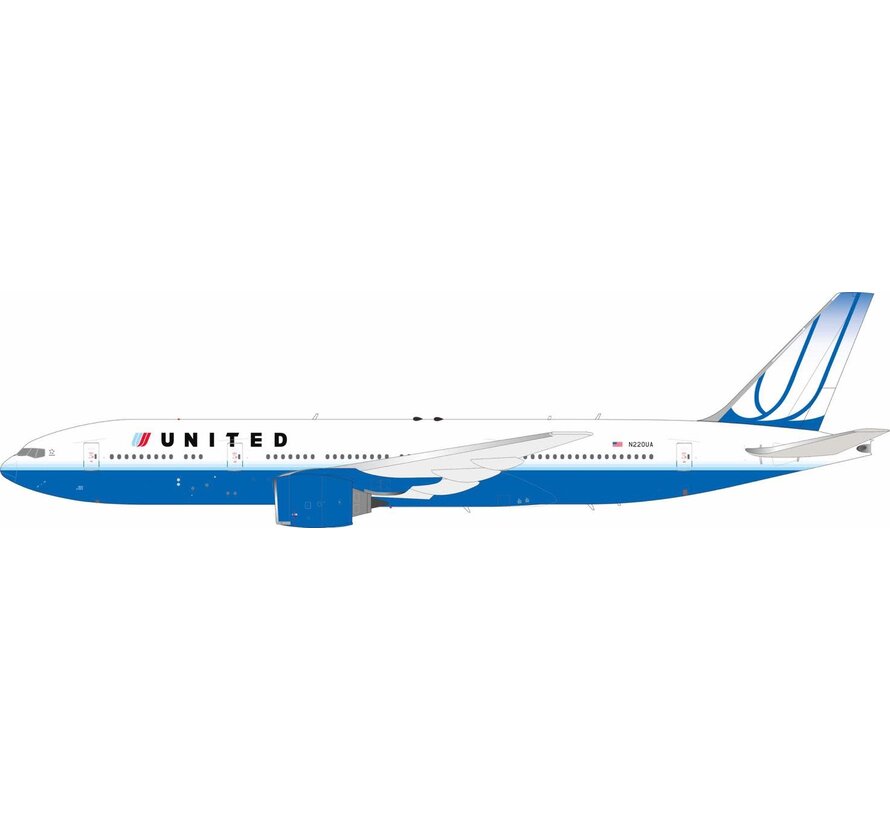 B777-200ER United Airlines blue tulip livery N220UA 1:200 +pre-order+