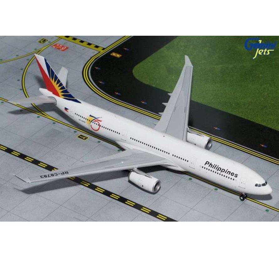 A330-300 Philippines 75th Anniversary RP-C8783 1:200 with stand