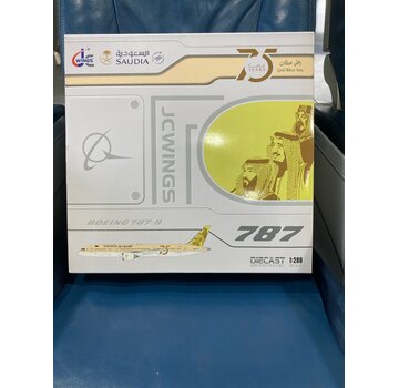 JC Wings B787-9 Dreamliner Saudia 75th Anniversary HZ-ARE 1:200 with stand**Collection sale