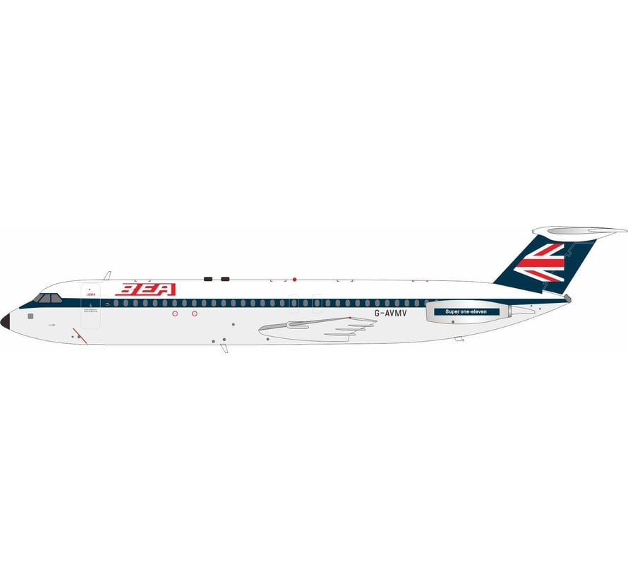 BAC111-510ED One-Eleven BEA British European Airways Union Jack tail G-AVMV 1:200 +pre-order+
