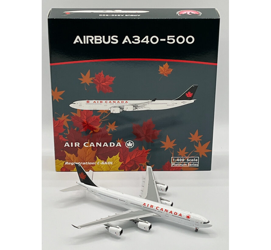 A340-500 Air Canada 1993 Green tail livery C-GKOL 1:400 +New Arrival+