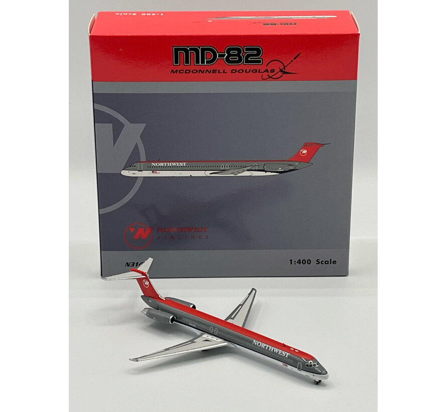MD82 Northwest Bowling shoe livery N314RC 1:400 +New arrival+