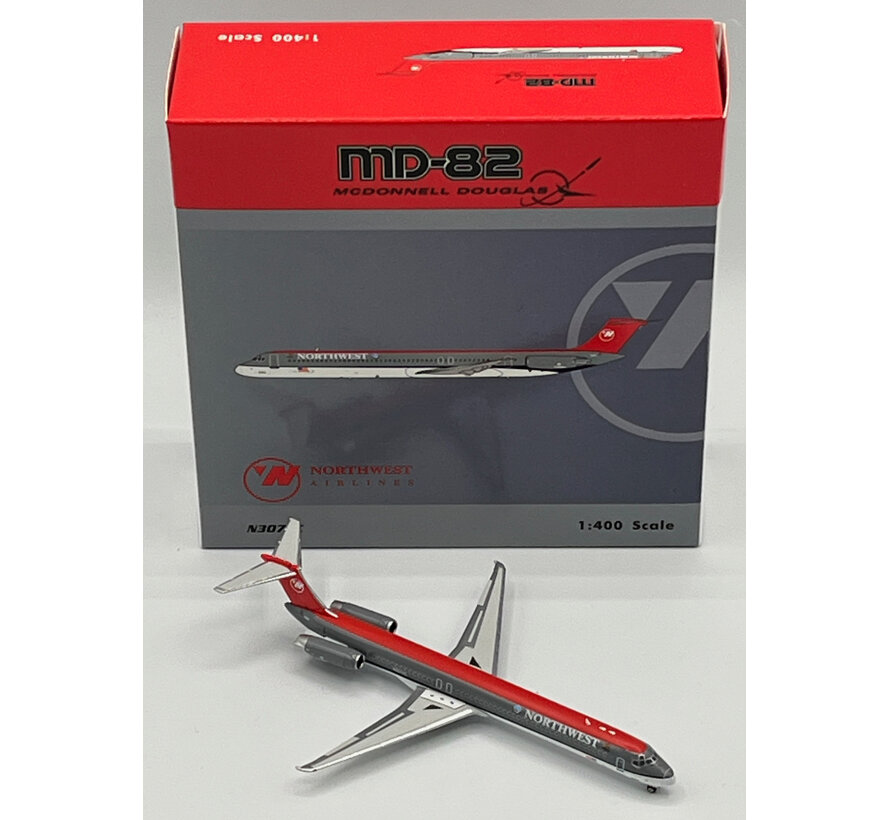 MD82 Northwest Bowling shoe livery N307RC 1:400 +New arrival++