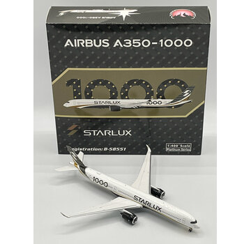 Phoenix Diecast A350-1000 Starlux Airlines carbon fibre 1000 titles B-58551 1:400  +New Arrival+