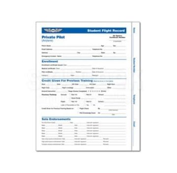 ASA - Aviation Supplies & Academics Student Flight Record U.S. Private Pilot