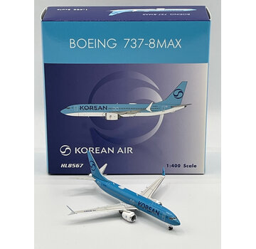 Phoenix Diecast B737-8 MAX Korean Air New livery 2025 HL8567 1:400 +New Arrival +