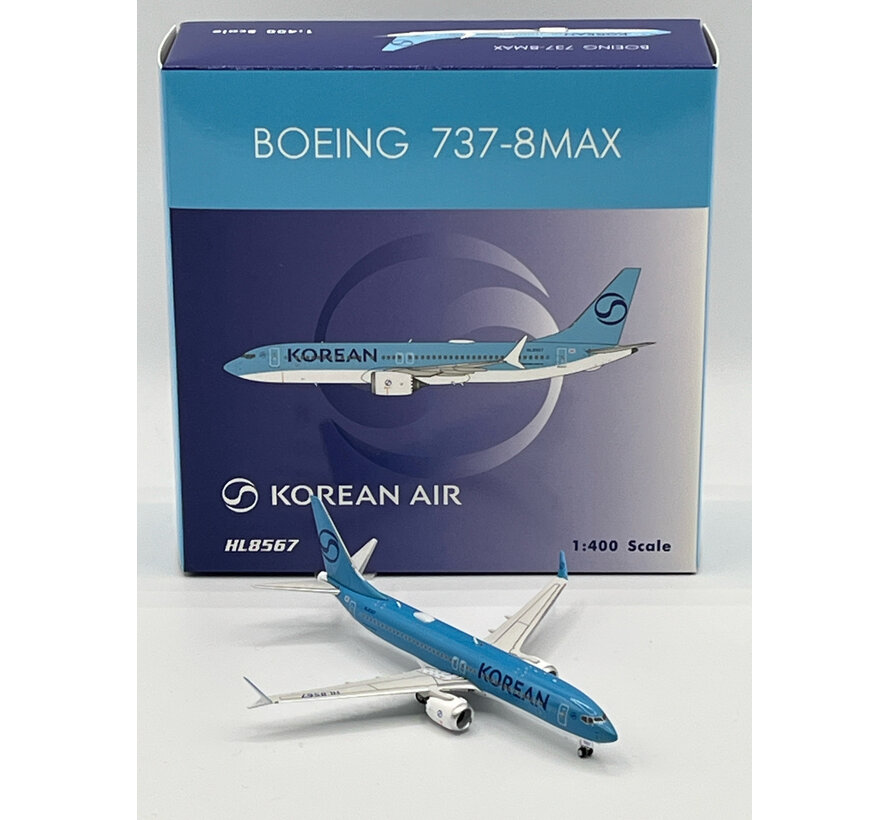 B737-8 MAX Korean Air New livery 2025 HL8567 1:400 +New Arrival +
