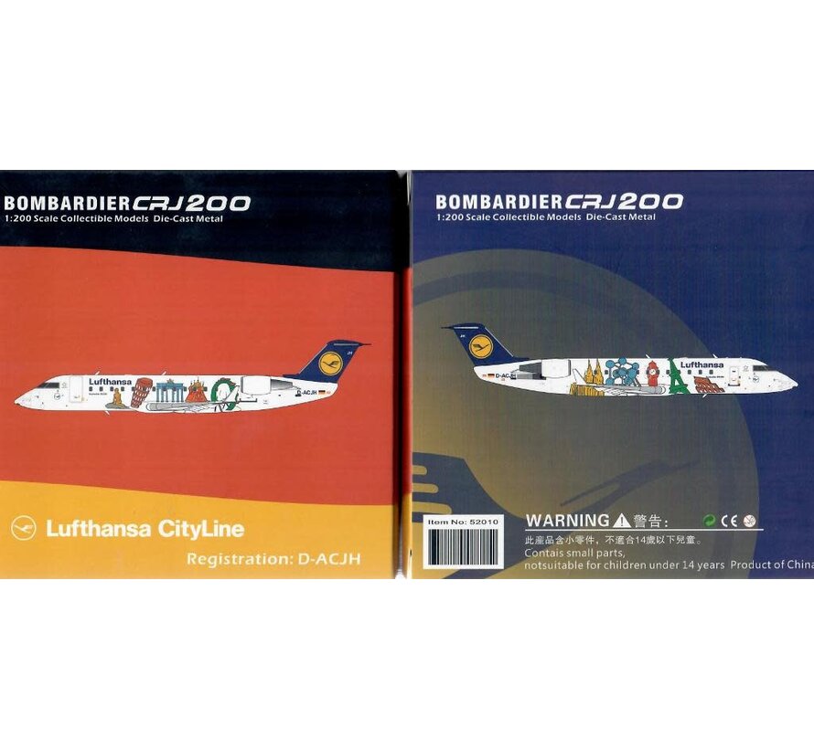 CRJ200 Lufthansa CityLine Little Europe Livery D-ACJH 1:200 **Collection sale