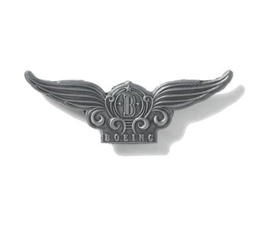 Boeing Store Pin Boeing Wings Styilized, Pewter
