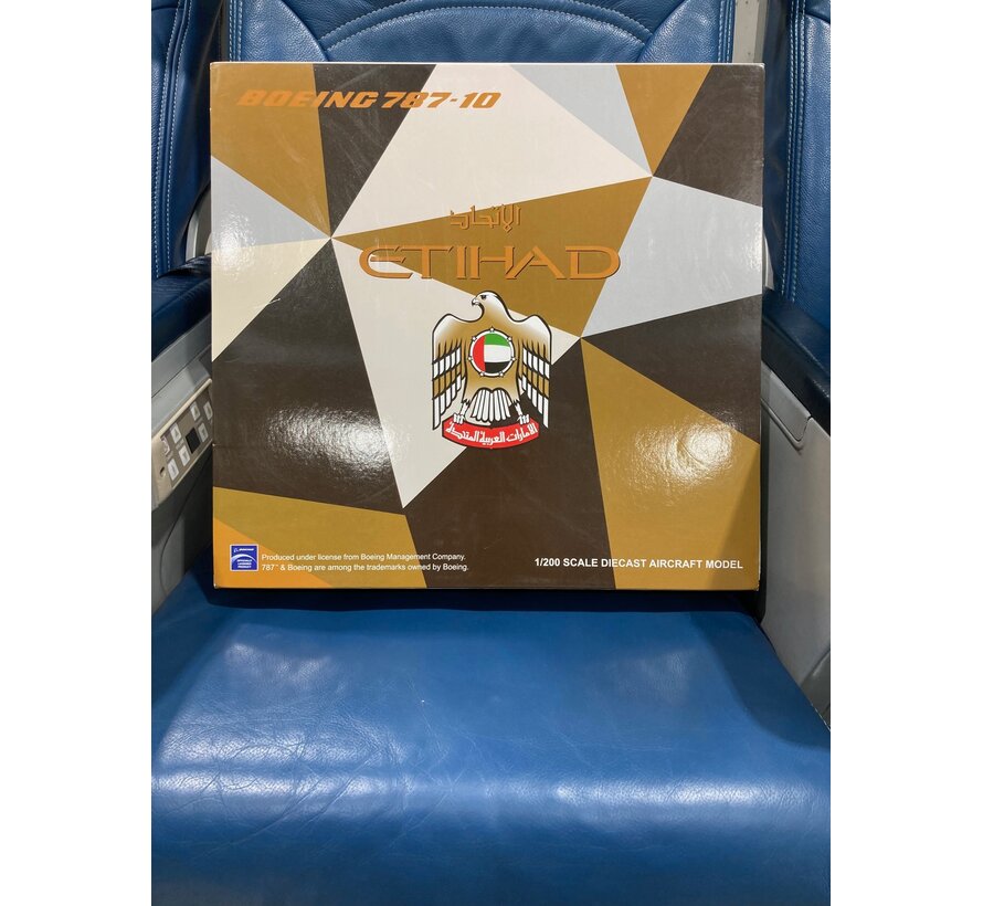 B787-10 Dreamliner Etihad Airways A6-BMD 1:200 with stand**Collection sale