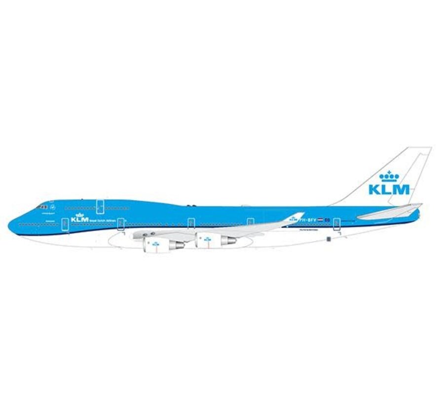 B747-400M Combi KLM PH-BFY 1:200 with stand **Collection sale