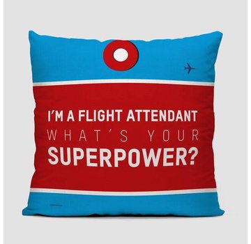 Airportag I'm A Flight Attendant Throw Pillow