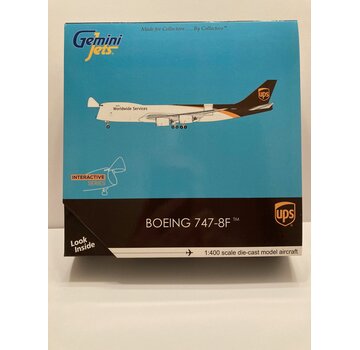 Gemini Jets B747-8F UPS N606UP 1:400 Interactive series **Collection sale