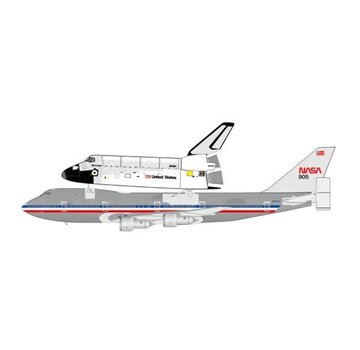 JC Wings B747-100 NASA with Space Shuttle N905NA 1:400 polished +pre-order+