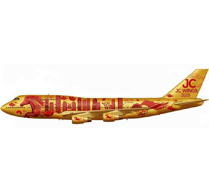 B747-400 JC Wings 2026 CNY Year of the Horse 1:400 FANTASY +pre-order+