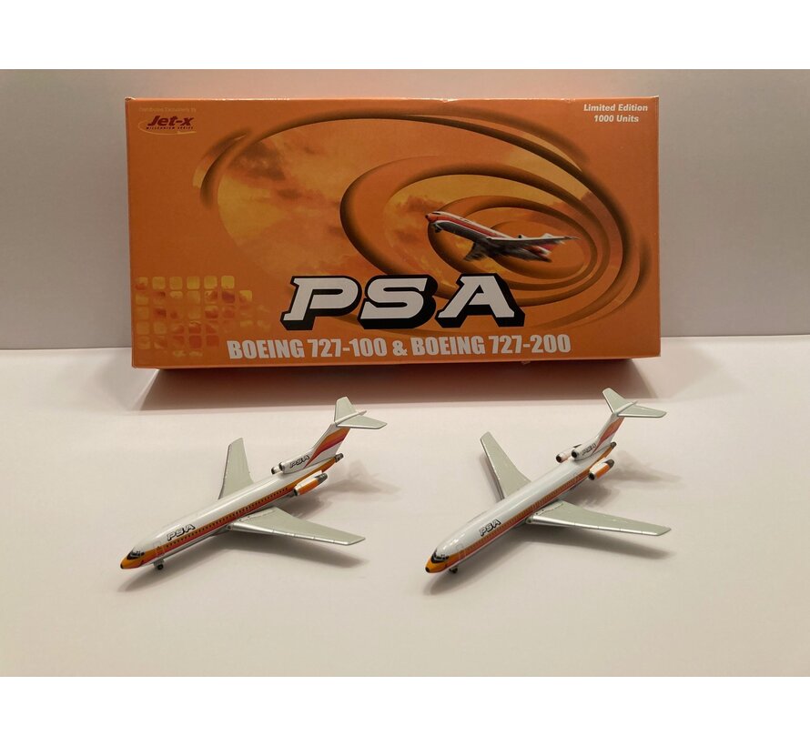 JET-X B727-100/200 PSA two-pack [chrome] 1:400**Collection sale