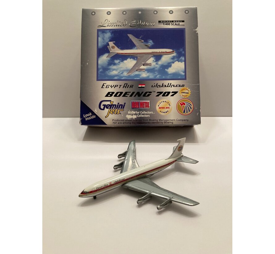 B707-300 Egyptair old livery SU-AVZ [chrome] 1:400**Collection sale