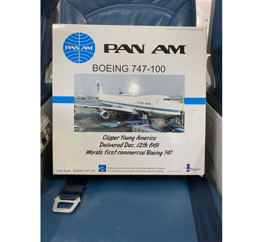 B747-100 PAN AM N733PA 'Clipper Young America' Delivery livery 1:200**Collection sale