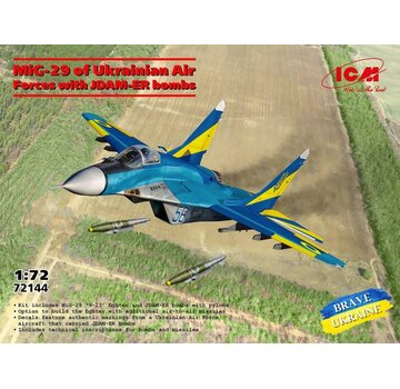 ICM Model Kits MiG-29 with JDAM-ER Ukraine Air Force 1:72 New 2025