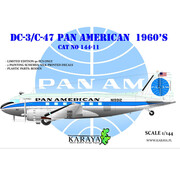 KARAYA DC-3/C-47 PAN AMERICAN 1960s 1:144  [Ex-Roden]