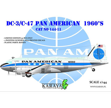 KARAYA DC-3/C-47 PAN AMERICAN 1960s 1:144  [Ex-Roden]