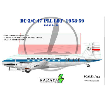 KARAYA DC-3/C-47 PLL LOT 1958-59 1:144 [Ex-Roden]