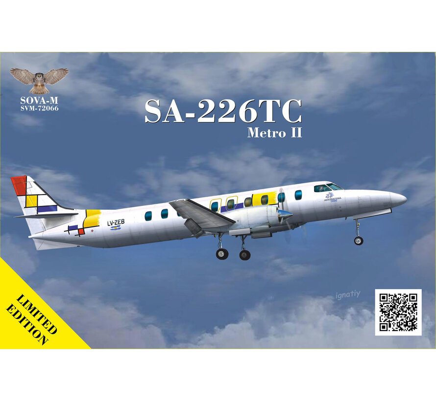 SOVA-M Swearingen SA-226TS Metro II Regional airliner 1:72 New tool 2025 [model kit]