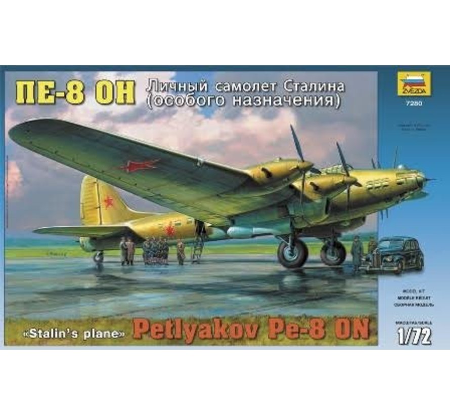 PETLYAKOV PE8 STALIN'S W/FIG 1:72 Scale Kit