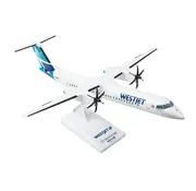 SkyMarks Dash8-400 Q400 WestJet 1:100 with stand